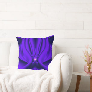 Purple Flower Rainbow Dreams, Two Stars Cushion