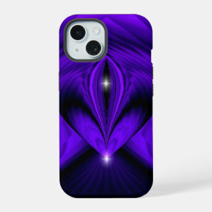 Purple Flower Rainbow Dreams Two Stars iPhone 15 Case
