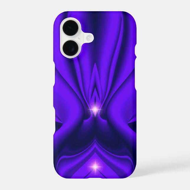 Purple Flower Rainbow Dreams Two Stars iPhone Case (Back)