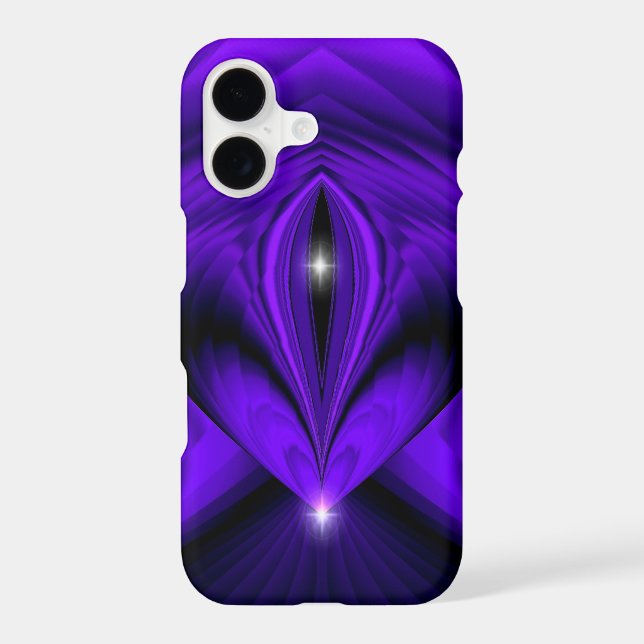Purple Flower Rainbow Dreams Two Stars iPhone Case (Back)