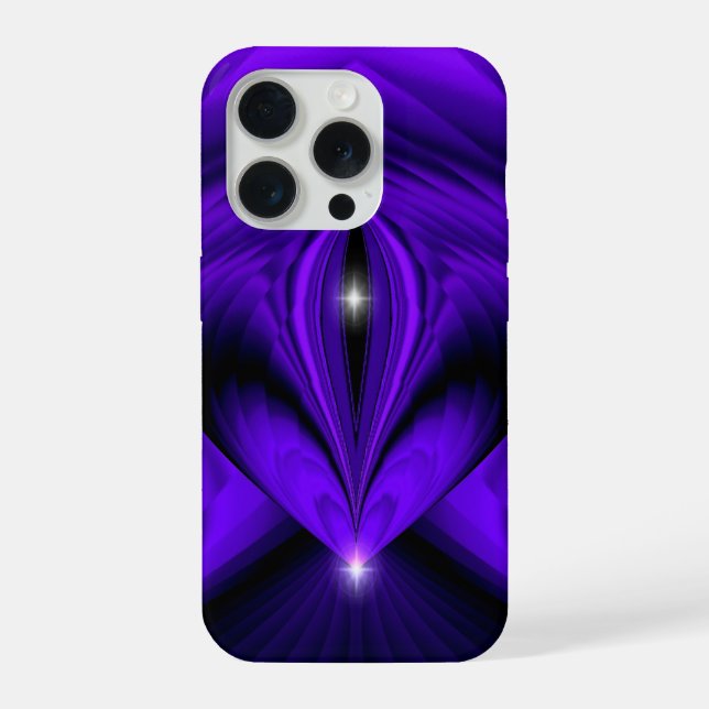 Purple Flower Rainbow Dreams Two Stars iPhone Case (Back)