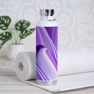 Purple Flower Rainbow Dreams Water Bottle