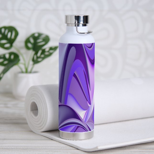 Purple Flower Rainbow Dreams Water Bottle (Yoga)