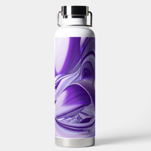 Purple Flower Rainbow Dreams Water Bottle