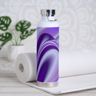 Purple Flower Rainbow Dreams Water Bottle