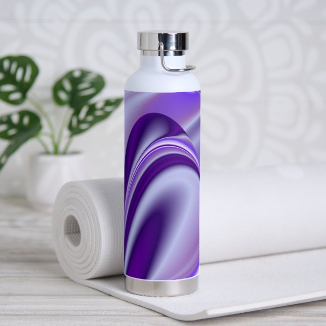 Purple Flower Rainbow Dreams Water Bottle (Yoga)
