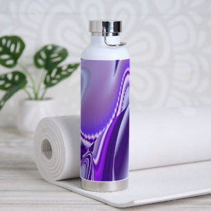 Purple Flower Rainbow Dreams Water Bottle