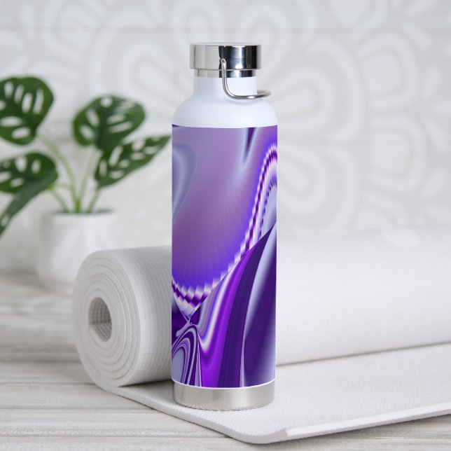 Purple Flower Rainbow Dreams Water Bottle (Yoga)
