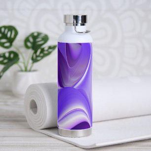 Purple Flower Rainbow Dreams Water Bottle