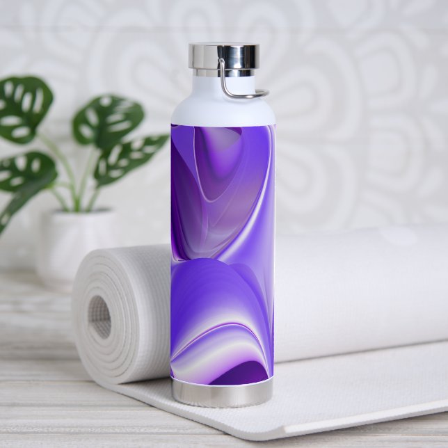 Purple Flower Rainbow Dreams Water Bottle (Yoga)