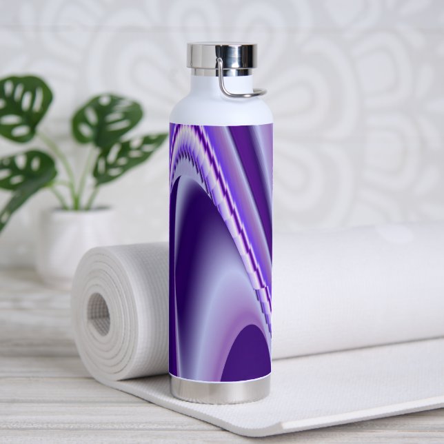 Purple Flower Rainbow Dreams Water Bottle (Yoga)