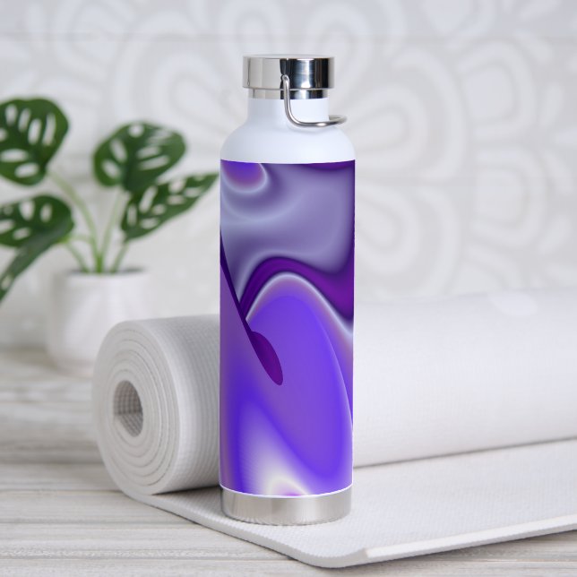 Purple Flower Rainbow Dreams Water Bottle (Yoga)