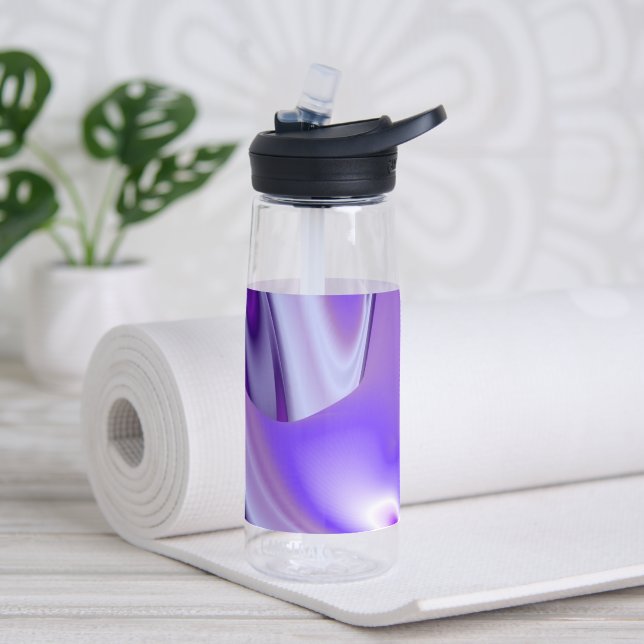 Purple Flower Rainbow Dreams Water Bottle (Yoga)