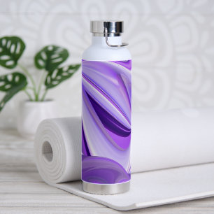 Purple Flower Rainbow Dreams Water Bottle