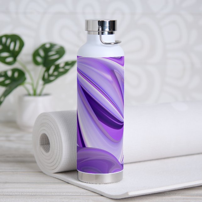 Purple Flower Rainbow Dreams Water Bottle (Yoga)