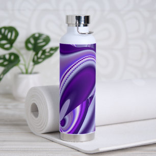 Purple Flower Rainbow Dreams Water Bottle