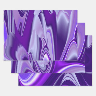 Purple Flower Rainbow Dreams Wrapping Paper Sheet