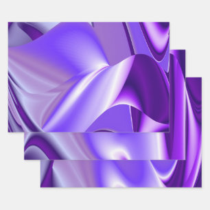 Purple Flower Rainbow Dreams Wrapping Paper Sheet