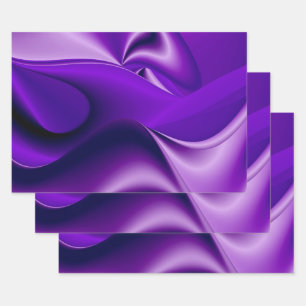 Purple Flower Rainbow Dreams Wrapping Paper Sheet