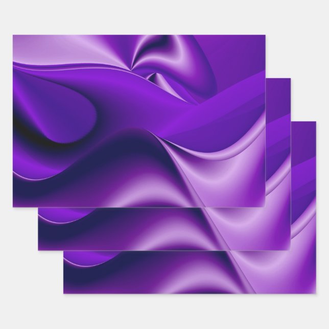 Purple Flower Rainbow Dreams Wrapping Paper Sheet (Set)