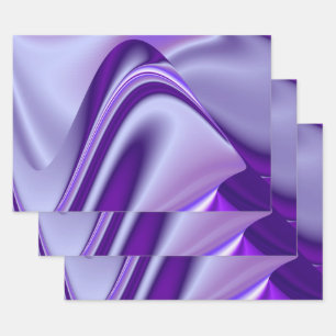 Purple Flower Rainbow Dreams Wrapping Paper Sheet