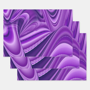 Purple Flower Rainbow Dreams Wrapping Paper Sheet