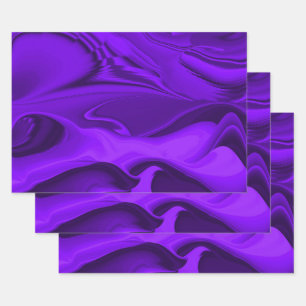 Purple Flower Rainbow Dreams Wrapping Paper Sheet