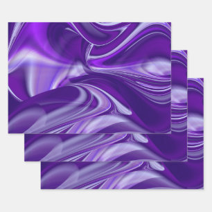 Purple Flower Rainbow Dreams Wrapping Paper Sheet