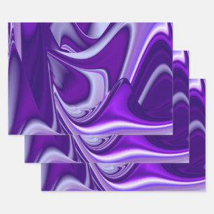 Purple Flower Rainbow Dreams Wrapping Paper Sheet