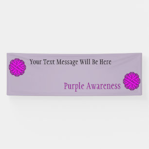 Purple Flower Ribbon by Kenneth Yoncich Banner