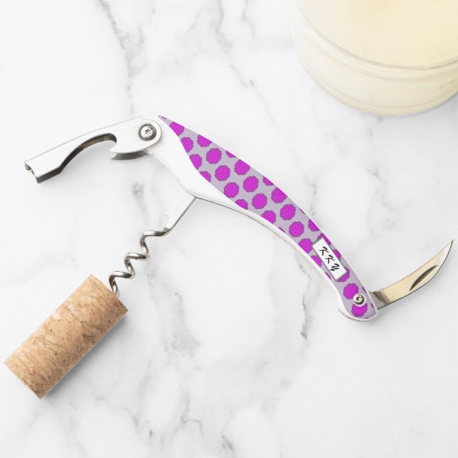 Purple Flower Ribbon by Kenneth Yoncich Corkscrew (Front)