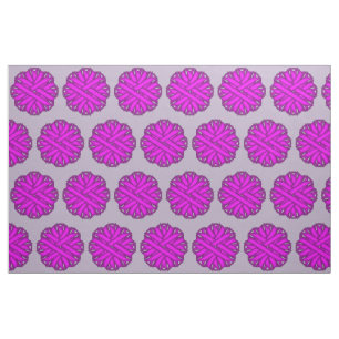 Purple Flower Ribbon by Kenneth Yoncich Fabric
