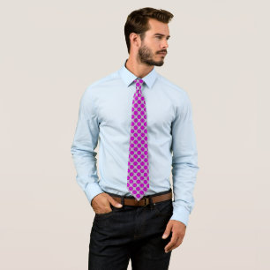 Purple Flower Ribbon by Kenneth Yoncich Tie