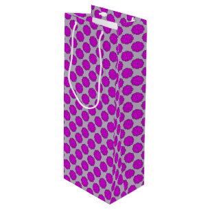 Purple Flower Ribbon by Kenneth Yoncich Wine Gift Bag