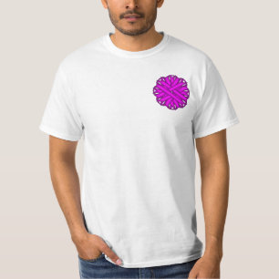 Purple Flower Ribbon T-Shirt