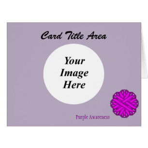 Purple Flower Ribbon Template by Kenneth Yoncich