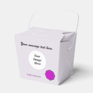 Purple Flower Ribbon Template by Kenneth Yoncich Favour Box