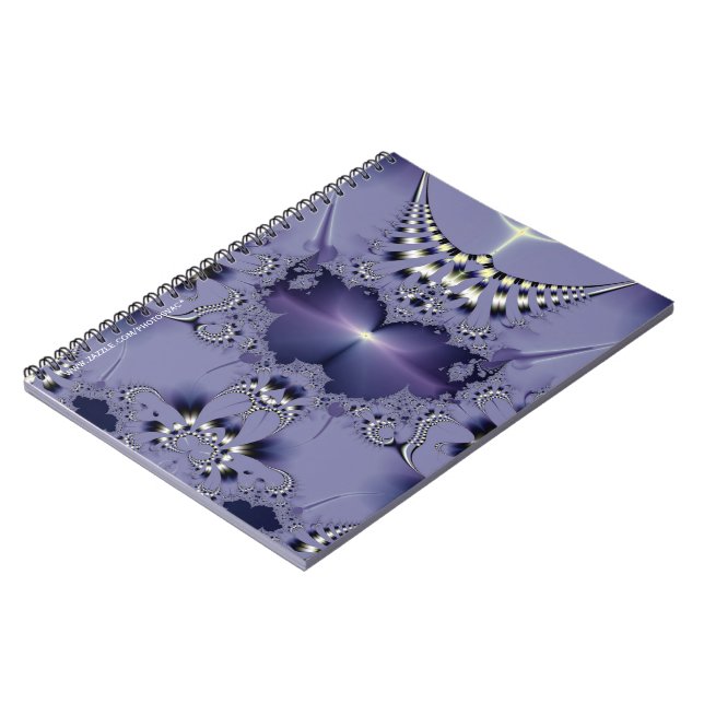 Purple Flower Spiral Notebook (Left Side)