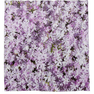 Purple flower, summer freshness backdrop. shower curtain