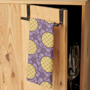 Purple Flower Tea Towel