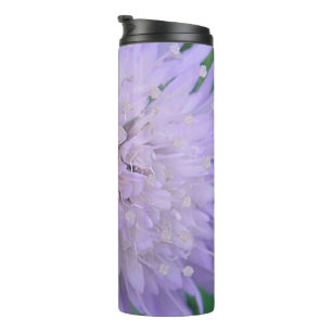Purple flower thermal tumbler