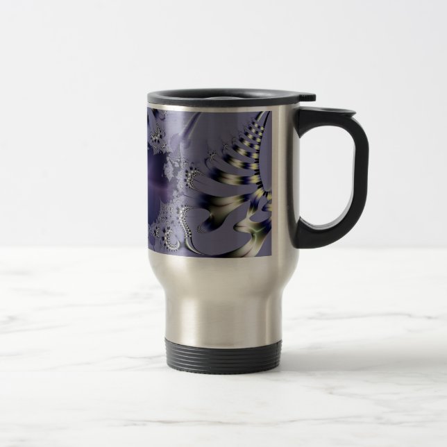 Purple Flower Travel Mug (Right)