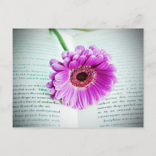 Purple Flower Vintage Postcard