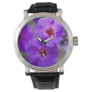 Purple flower watch