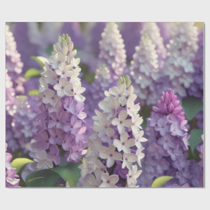 Purple Flower Wrapping Paper