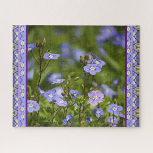 Purple Flowered Jigsaw Puzzle