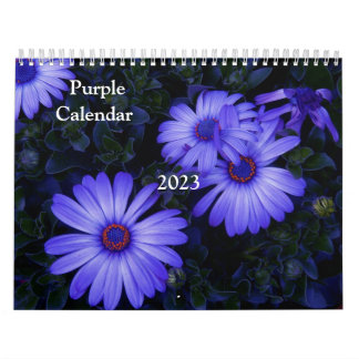 Purple Flowers-2023 Calendar