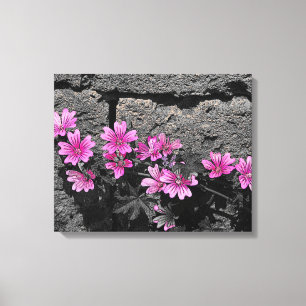Purple flowers canvas print