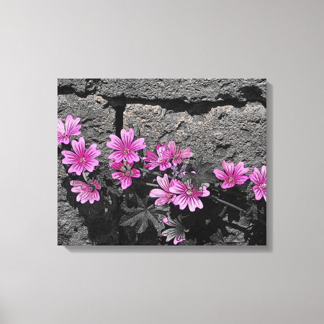 Purple flowers canvas print (Front)