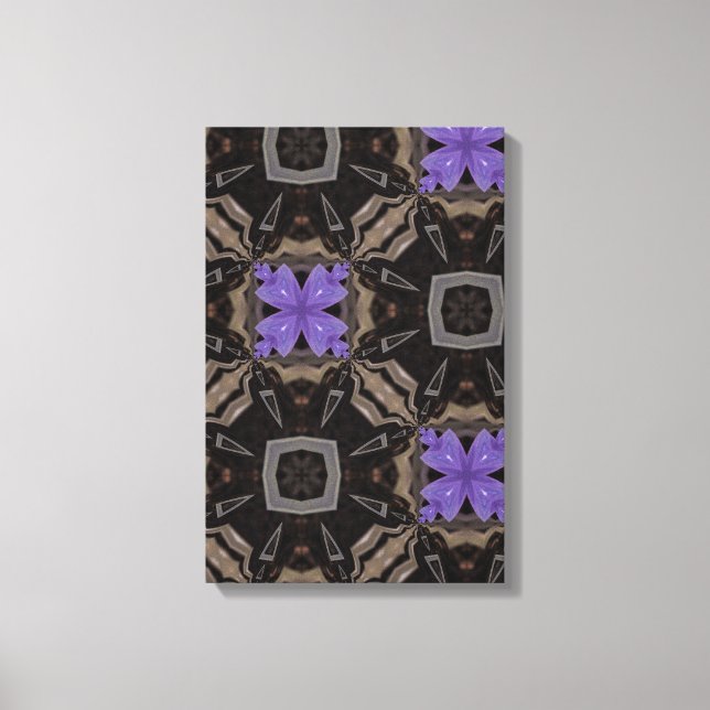 Purple Flowers Canvas Print (Front)